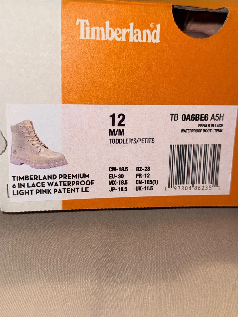 Timberland light pink
